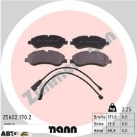 Гальмівні колодки ZIMMERMANN 25602.170.2