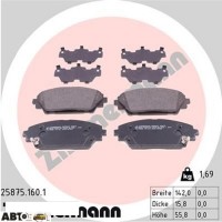 Гальмівні колодки ZIMMERMANN 25875.160.1