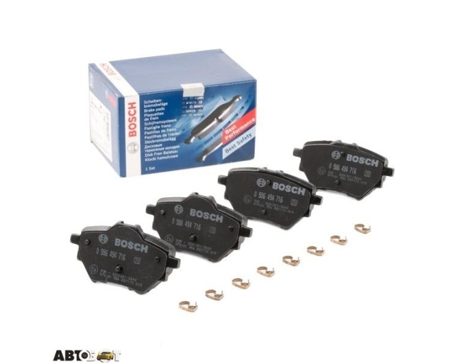 Гальмівні колодки Bosch 0 986 494 716, ціна: 2 471 грн.