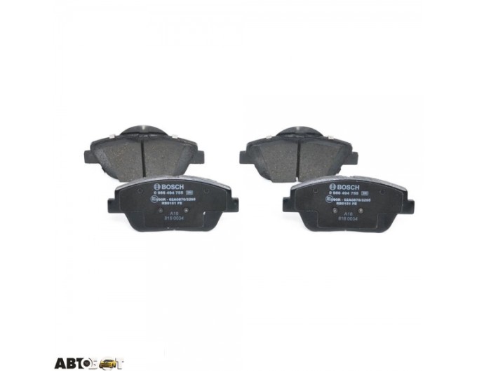 Тормозные колодки Bosch 0986494755, цена: 3 024 грн.