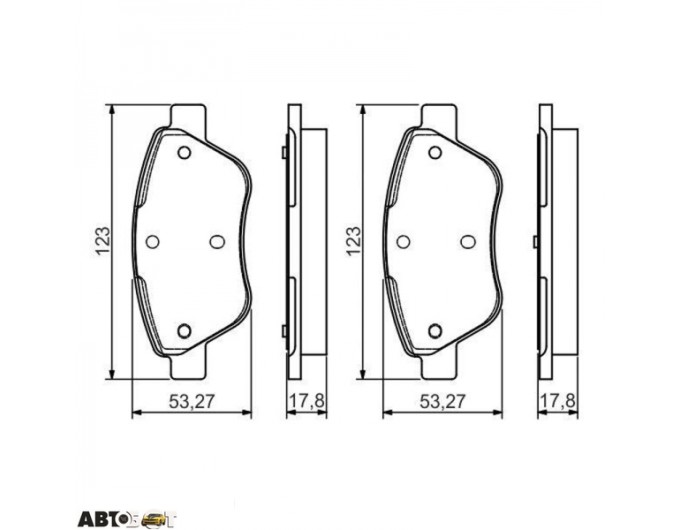Гальмівні колодки Bosch 0986495102, ціна: 1 740 грн.