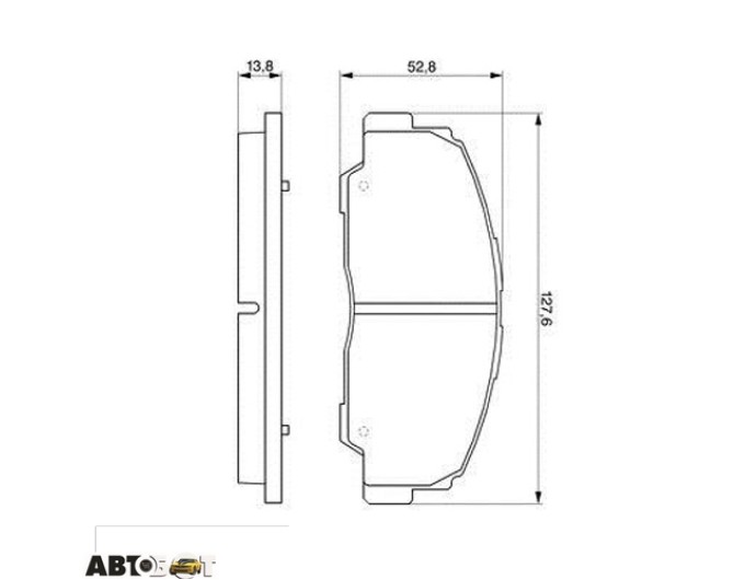 Гальмівні колодки Bosch 0986424297, ціна: 1 003 грн.