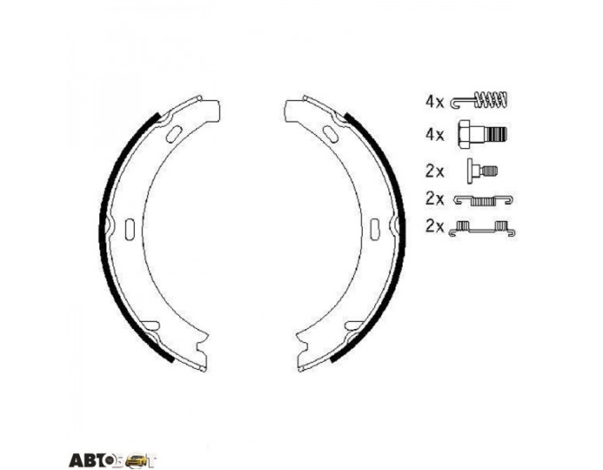 Гальмівні колодки Bosch 0986487584, ціна: 1 920 грн.