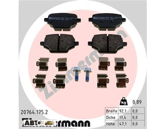 Тормозные колодки ZIMMERMANN 20764.175.2, цена: 5 050 грн.