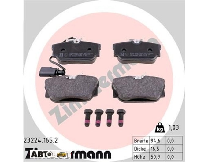 Тормозные колодки ZIMMERMANN 23224.165.2, цена: 3 625 грн.