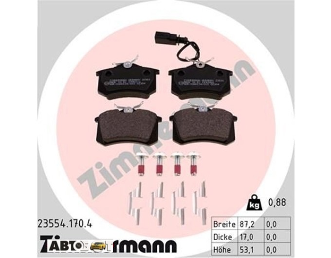 Тормозные колодки ZIMMERMANN 23554.170.4, цена: 3 922 грн.