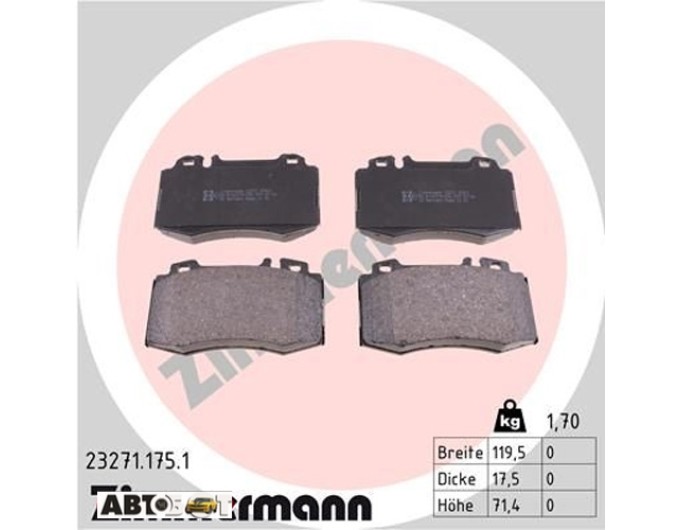 Тормозные колодки ZIMMERMANN 23271.175.1, цена: 4 478 грн.
