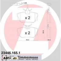 Тормозные колодки ZIMMERMANN 23446.165.1