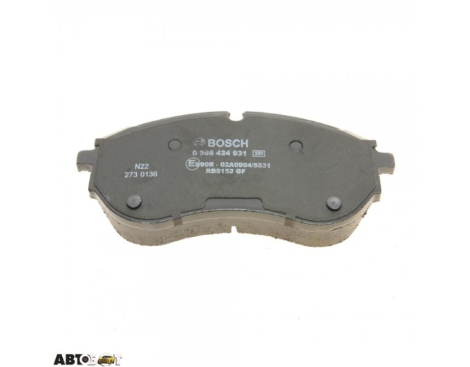 Тормозные колодки Bosch 0 986 424 931, цена: 5 904 грн.