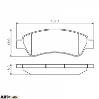 Гальмівні колодки Bosch 0 986 495 254