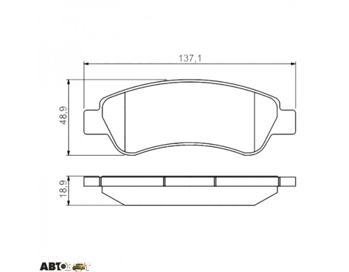 Тормозные колодки Bosch 0 986 495 254, цена: 2 547 грн.