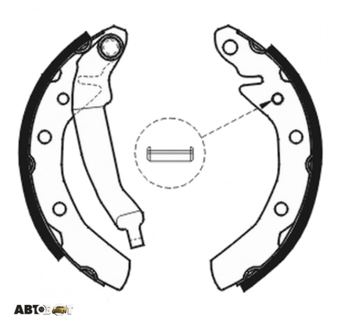 Тормозные колодки ABE C00001ABE, цена: 617 грн.