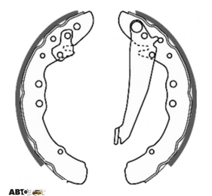 Гальмівні колодки ABE C0W010ABE, ціна: 923 грн.
