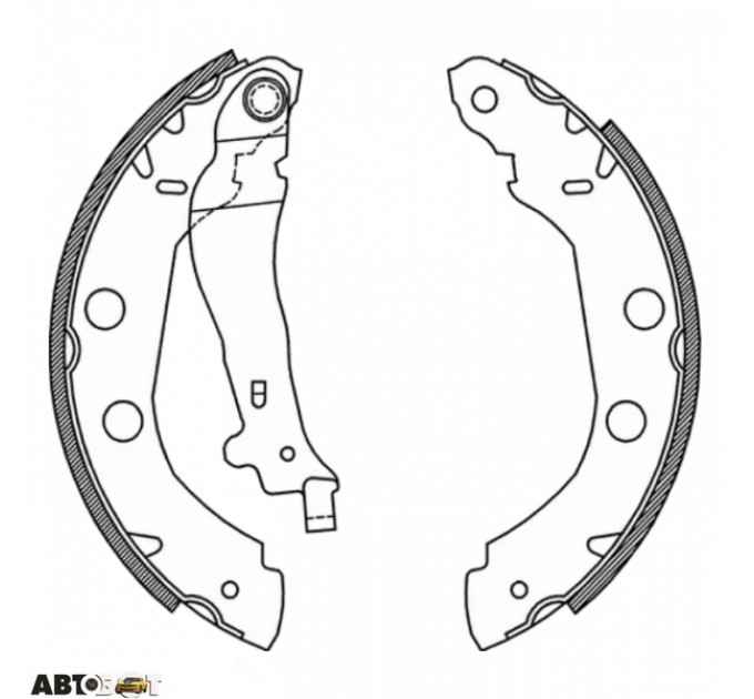 Тормозные колодки ABE C0R014ABE, цена: 965 грн.