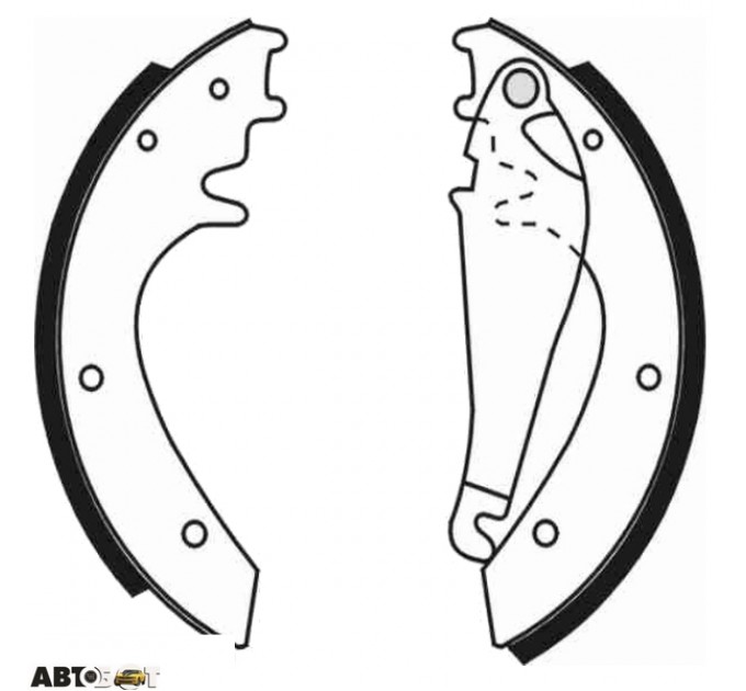 Гальмівні колодки ABE C0M008ABE, ціна: 1 119 грн.