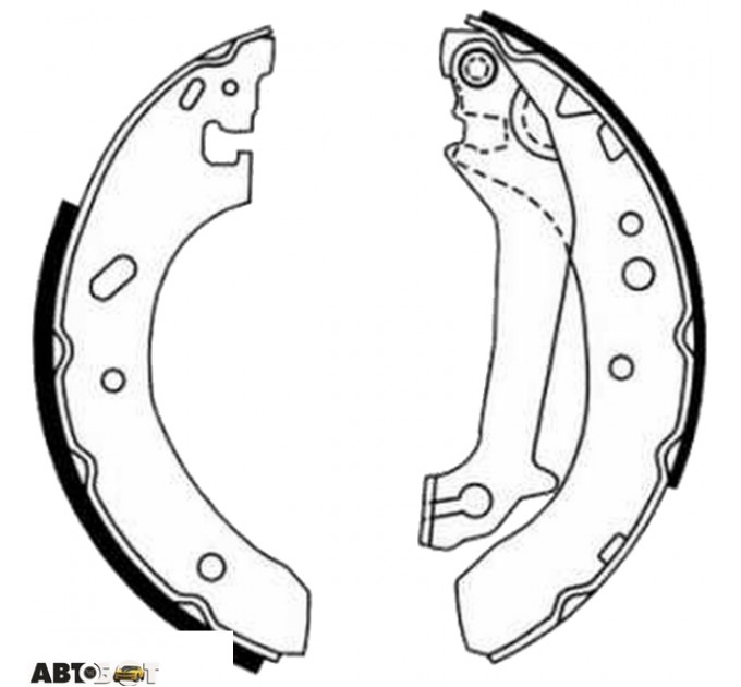 Тормозные колодки ABE C0G026ABE, цена: 827 грн.