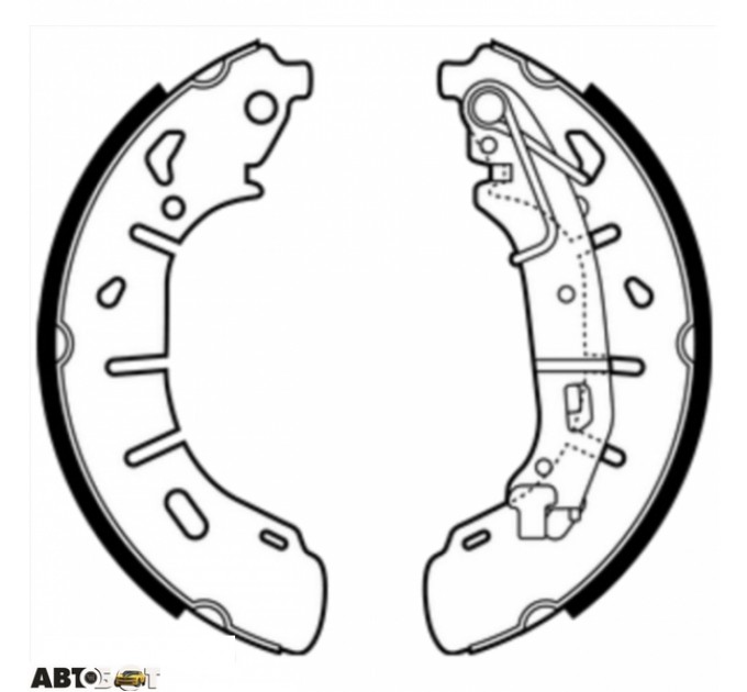 Тормозные колодки ABE C0F034ABE, цена: 1 542 грн.