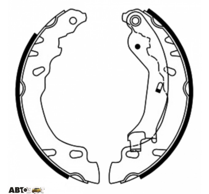 Гальмівні колодки ABE C0F029ABE, ціна: 837 грн.