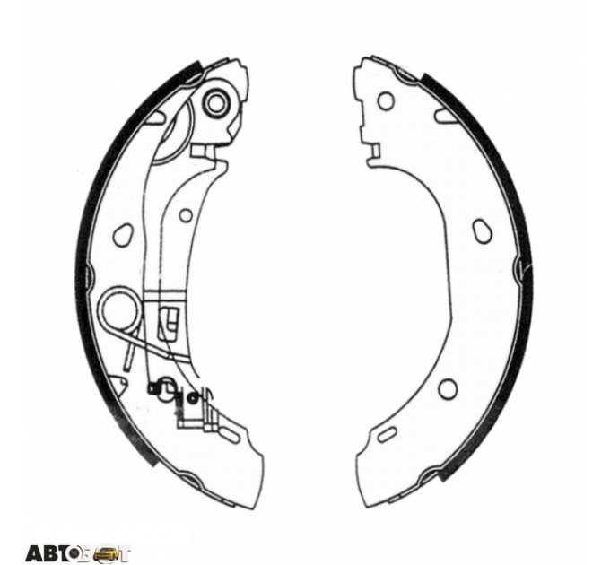 Гальмівні колодки ABE C0F025ABE, ціна: 1 586 грн.