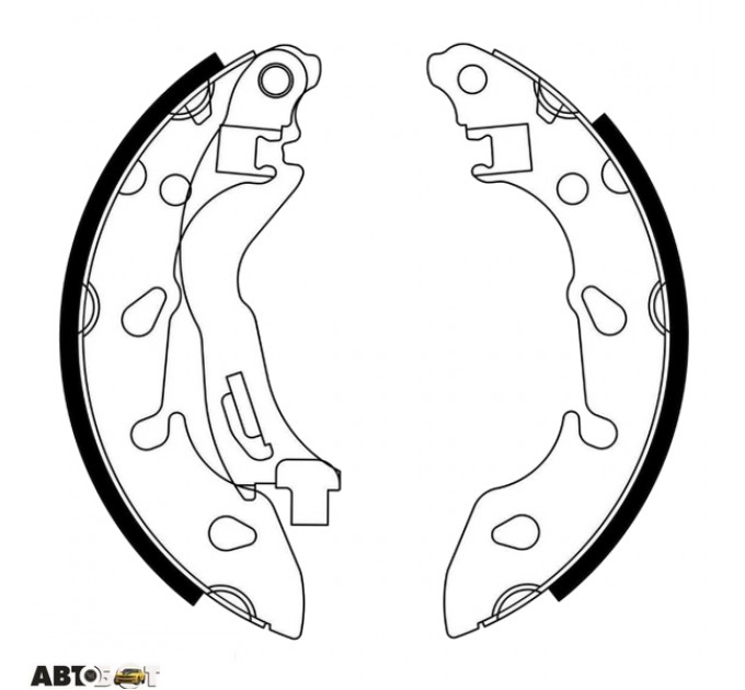 Тормозные колодки ABE C0F033ABE, цена: 929 грн.