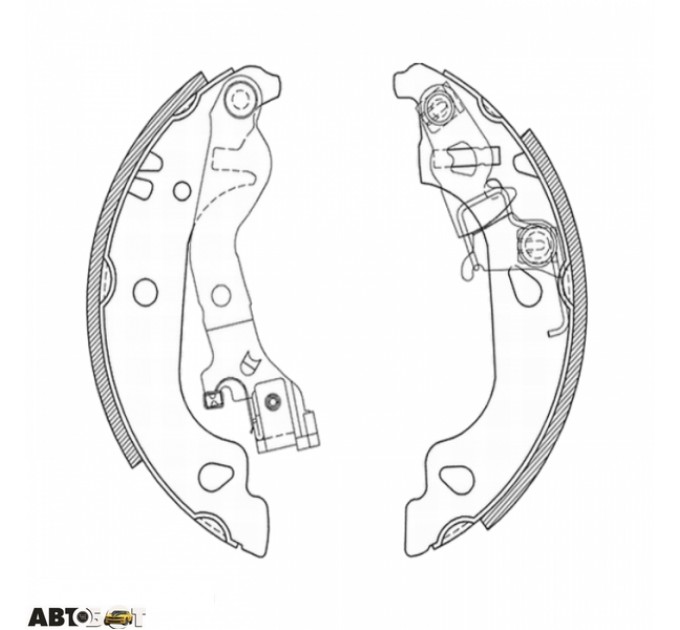 Тормозные колодки ABE C0F018ABE, цена: 997 грн.