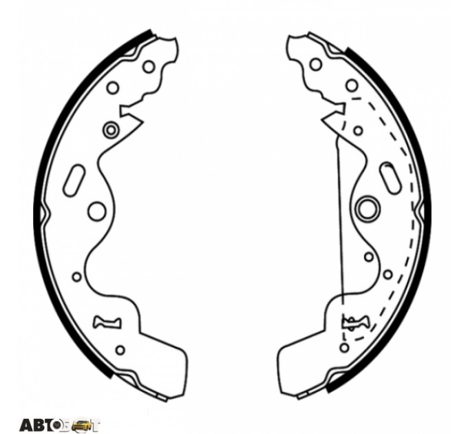 Тормозные колодки ABE C0I002ABE, цена: 1 304 грн.