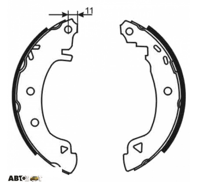 Тормозные колодки ABE C0D006ABE, цена: 720 грн.