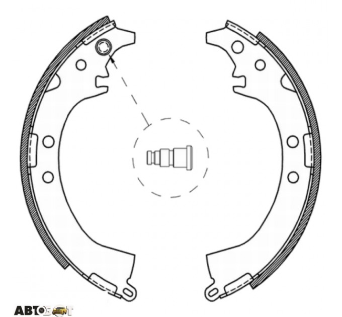 Тормозные колодки ABE C02061ABE, цена: 945 грн.