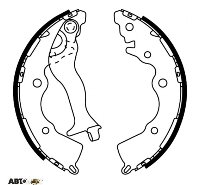 Гальмівні колодки ABE C00323ABE, ціна: 890 грн.