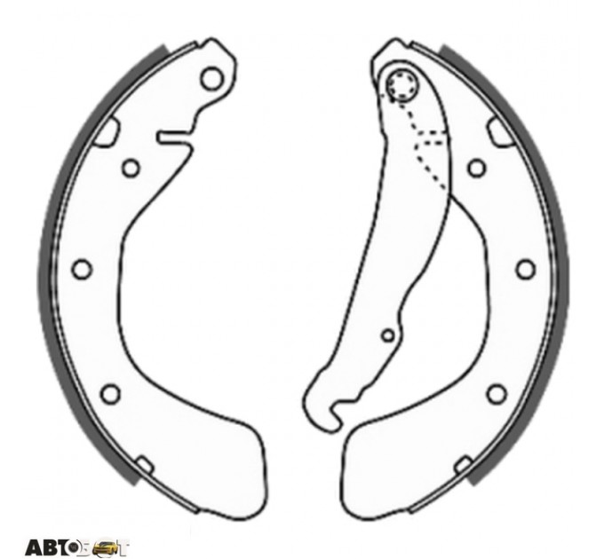 Гальмівні колодки ABE C0X008ABE, ціна: 795 грн.
