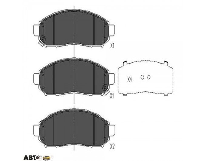 Тормозные колодки KAVO PARTS KBP-6574, цена: 1 825 грн.