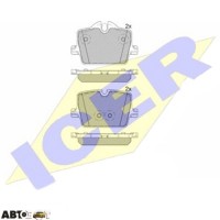 Гальмівні колодки ICER 182363