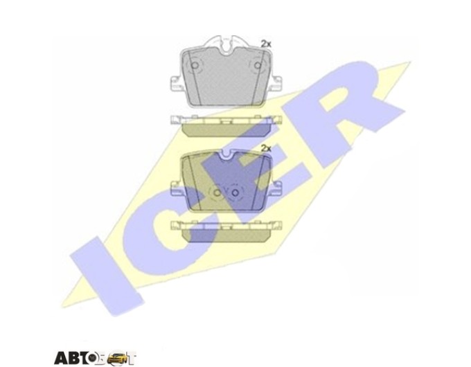 Гальмівні колодки ICER 182363, ціна: 3 124 грн.