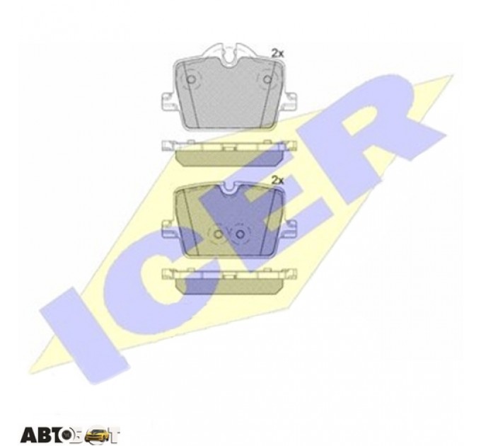 Гальмівні колодки ICER 182363, ціна: 1 718 грн.