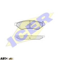 Гальмівні колодки ICER 181726