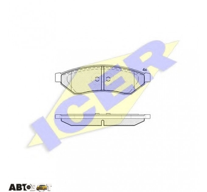 Тормозные колодки ICER 181726, цена: 838 грн.