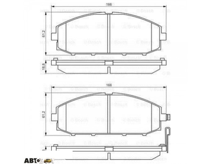 Тормозные колодки Bosch 0 986 494 560, цена: 2 737 грн.