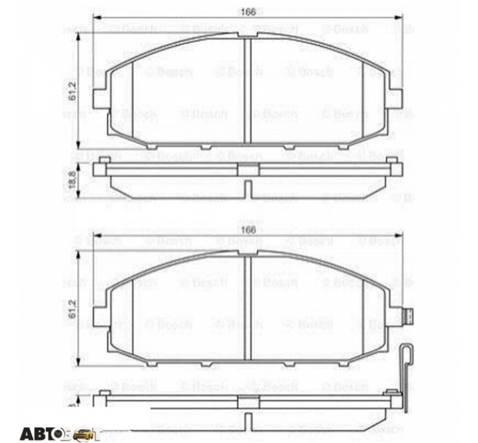 Тормозные колодки Bosch 0 986 494 560, цена: 1 490 грн.