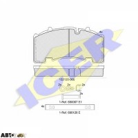 Гальмівні колодки ICER 152135066