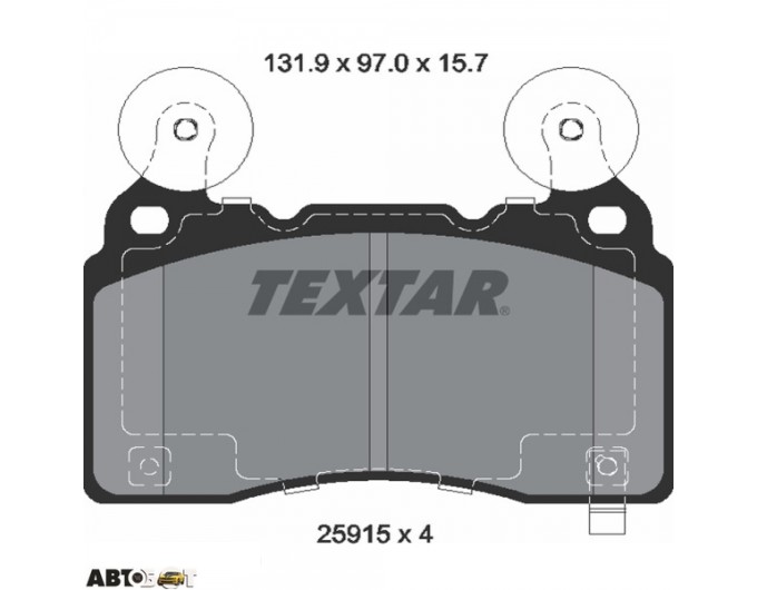 Тормозные колодки Textar 2591501, цена: 8 487 грн.