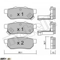 Тормозные колодки METELLI 22-0176-1, цена: 1 378 грн.