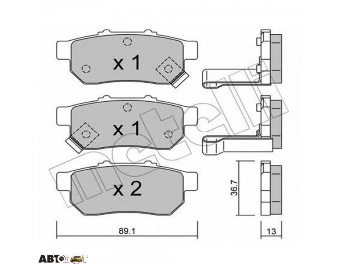 Тормозные колодки METELLI 22-0176-1, цена: 1 378 грн.
