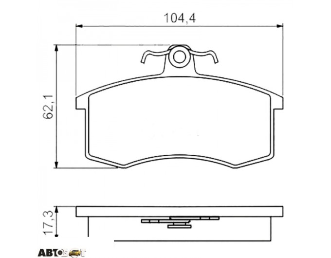 Тормозные колодки Bosch 0 986 495 214, цена: 1 022 грн.