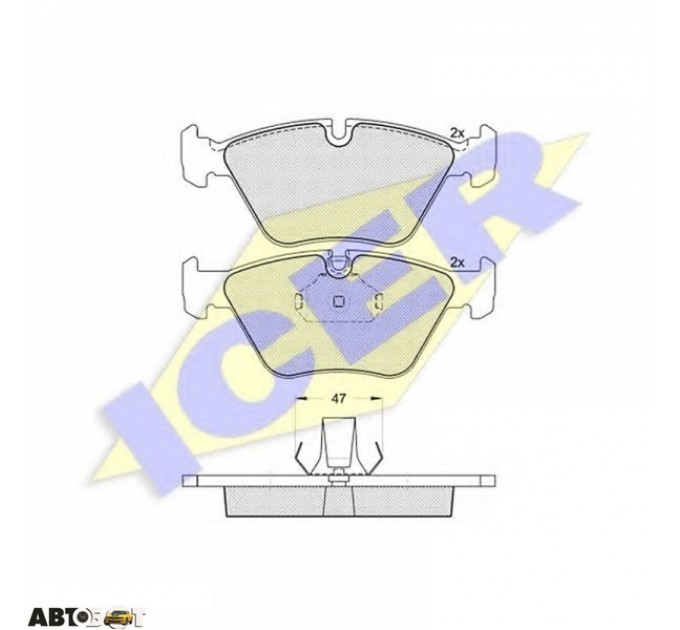 Тормозные колодки ICER 181550, цена: 1 598 грн.