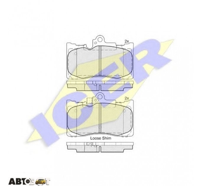 Тормозные колодки ICER 182059, цена: 1 459 грн.