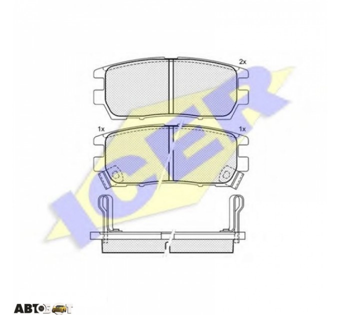 Тормозные колодки ICER 140980, цена: 899 грн.