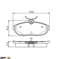 Тормозные колодки Bosch 0 986 495 401