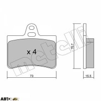 Тормозные колодки METELLI 22-0333-0