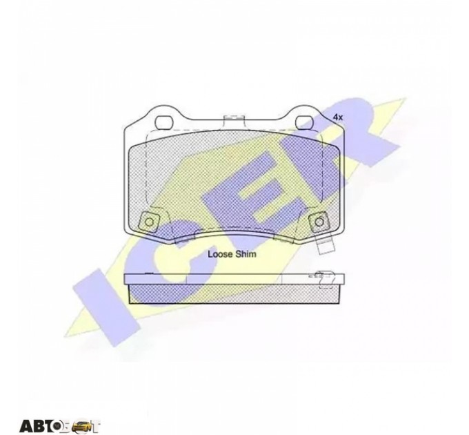 Тормозные колодки ICER 182230, цена: 1 859 грн.