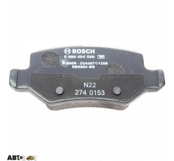 Гальмівні колодки Bosch 0 986 494 569, ціна: 1 094 грн.